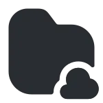 Folder Cloud SVG Icon